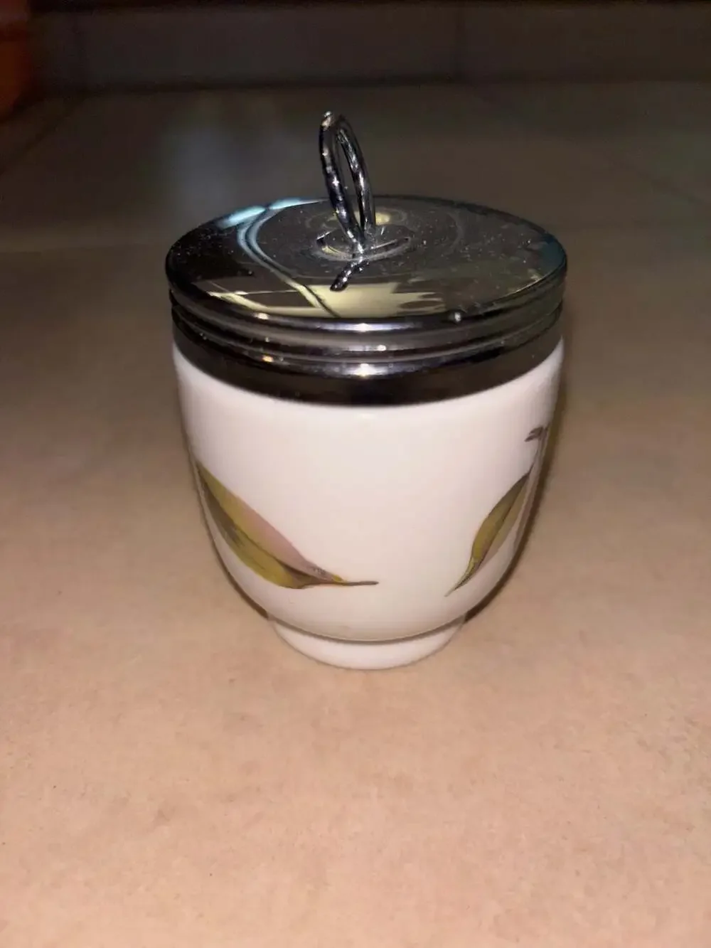 Royal Worcester Evesham Peach & Currant Egg Coddler
